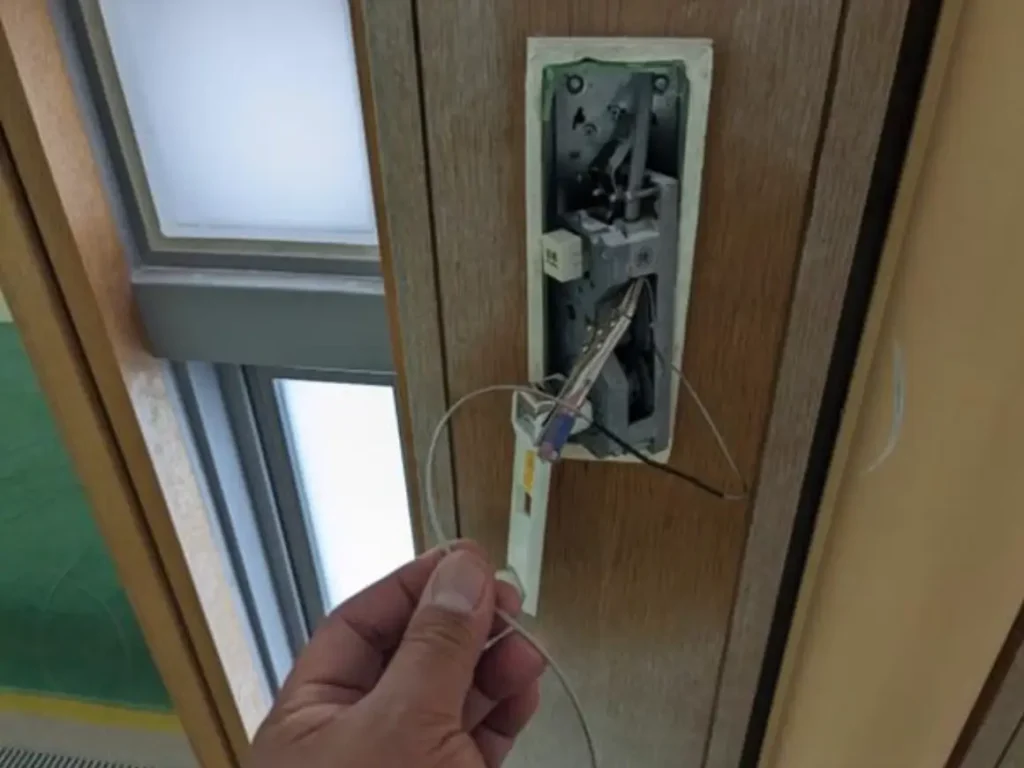 ワイヤーロープ交換作業