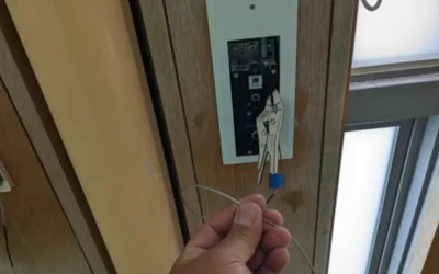 ワイヤーロープ交換作業